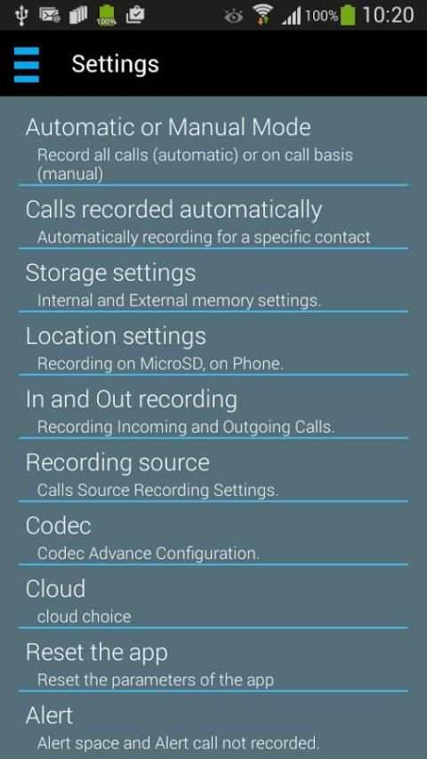 Automatic Call Recorder Lite+ स्क्रीनशॉट 1