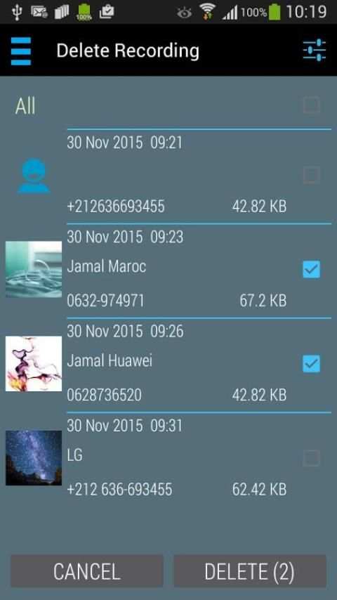Automatic Call Recorder Lite+ स्क्रीनशॉट 2