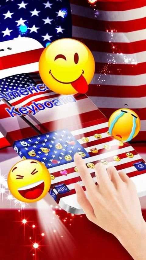American Flag Emoji Keyboard screenshot 2
