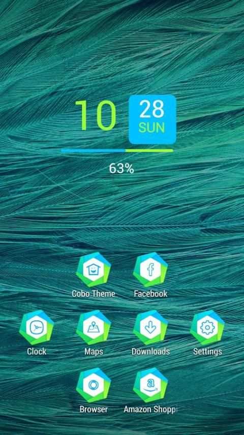 Colorful feather gray theme स्क्रीनशॉट 3