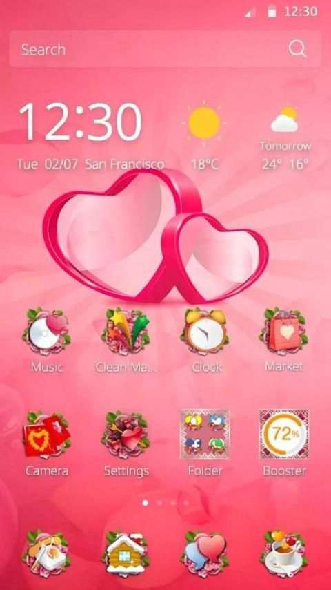 Love Story Sweetie Theme स्क्रीनशॉट 3