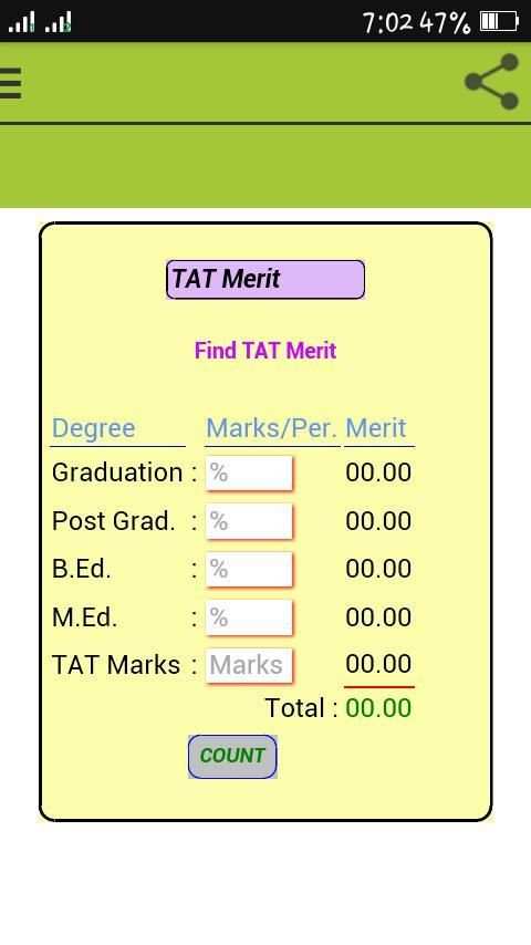 TET HTAT MERIT CALCULATOR screenshot 3
