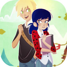 Running Ladybug Hero Chibi أيقونة