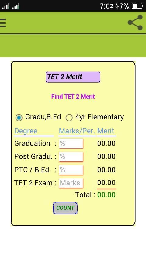 TET HTAT MERIT CALCULATOR screenshot 4