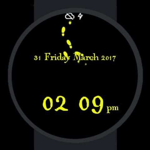 Foott Print Watch Face screenshot 2