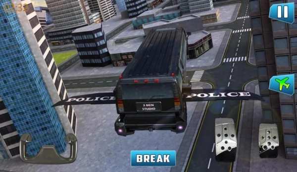 Future flying Limo car 3dgames स्क्रीनशॉट 2