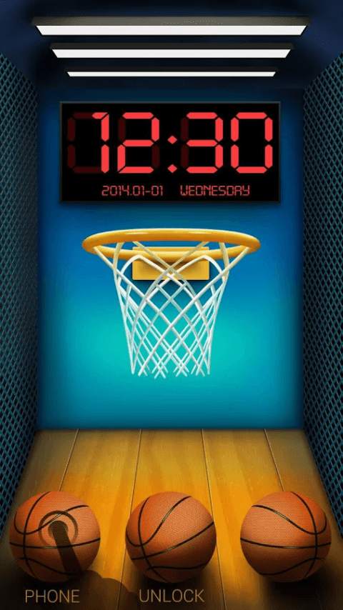 Tema Kunci Bola Basket screenshot 2