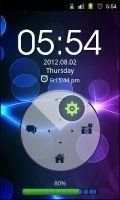 Neon Blue HD GO Locker Theme स्क्रीनशॉट 1