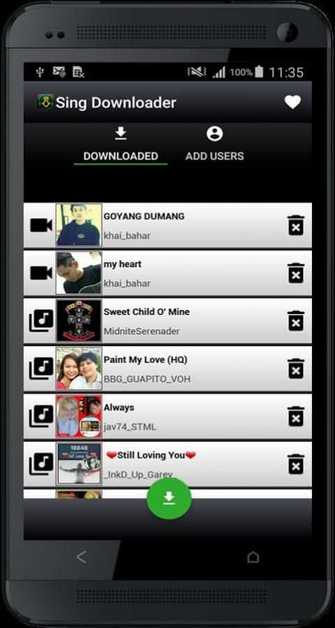 Sing Downloader For Smule 2 تصوير الشاشة