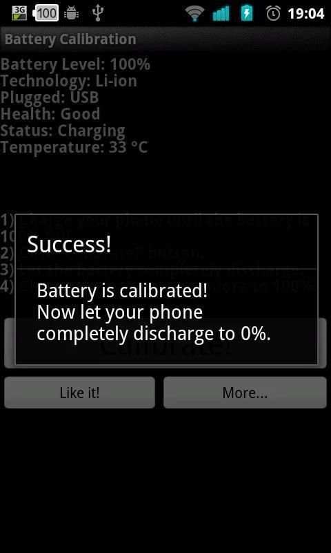 Battery Calibration 1 تصوير الشاشة