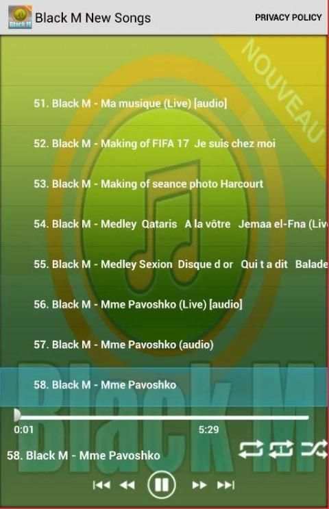 Black M New Songs скриншот 2