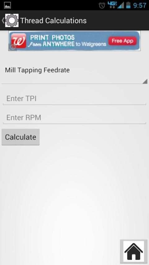 Machinist Thread Calculator скриншот 2