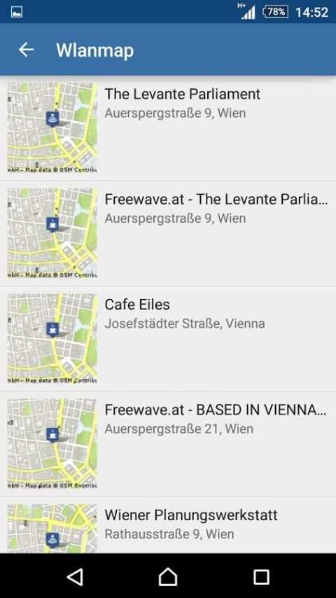 WiFi map - free Wi-Fi location स्क्रीनशॉट 3