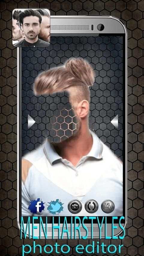 Pria Model Rambut Foto Editor screenshot 1