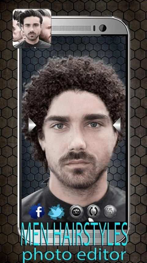 Pria Model Rambut Foto Editor screenshot 5