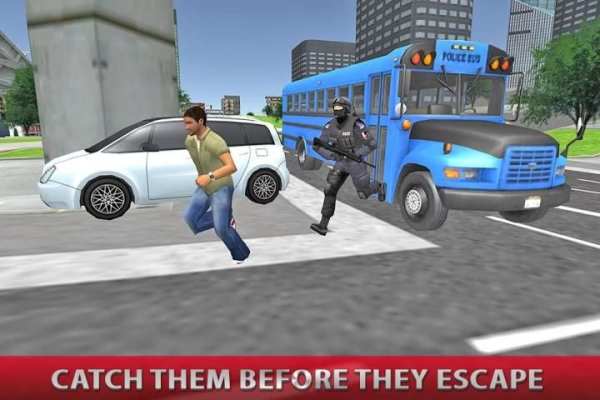 Polisi bus chase: crime kota screenshot 3