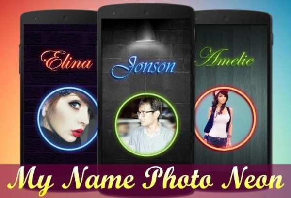 My Name Photo Neon 3 تصوير الشاشة