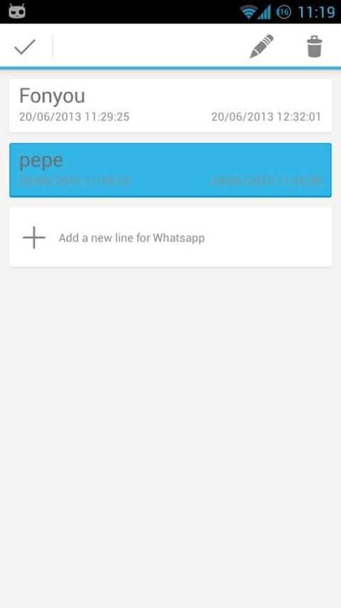 2Lines for WhatsApp screenshot 2