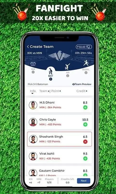 FanFightFantasy - FantasyCricket Tips for FanFight screenshot 3