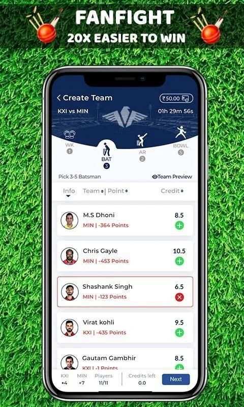 FanFightFantasy - FantasyCricket Tips for FanFight screenshot 3