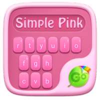 Simple Pink GO Keyboard Theme