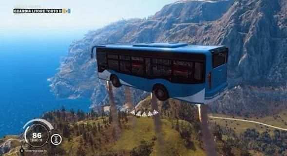 Flying Bus Simulator Free 2016 скриншот 3