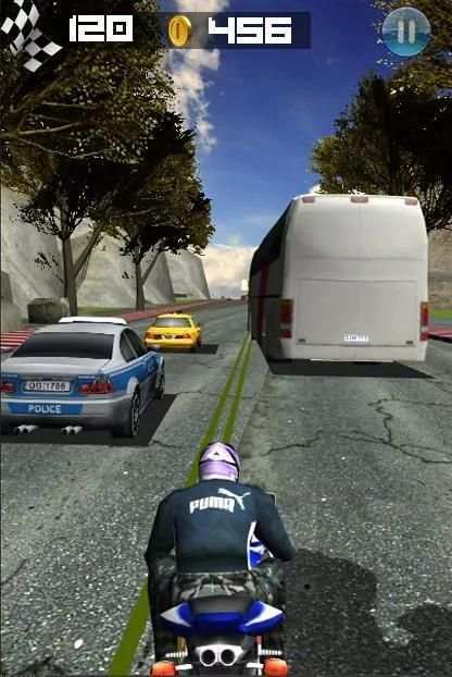 Moto Racing 3D screenshot 1