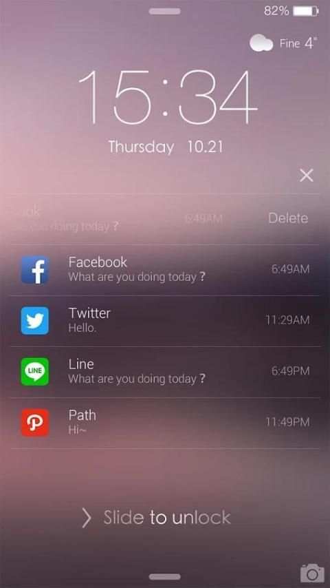 iDO Lock screen theme for OS9 screenshot 3