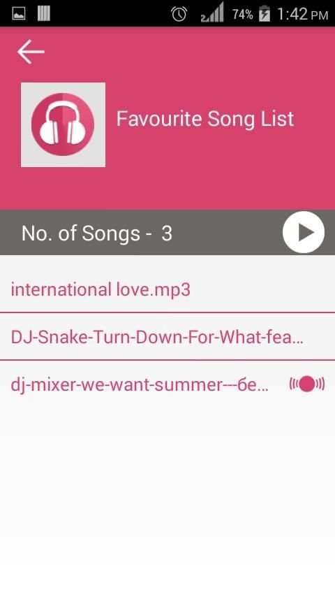 Music Player screenshot 2