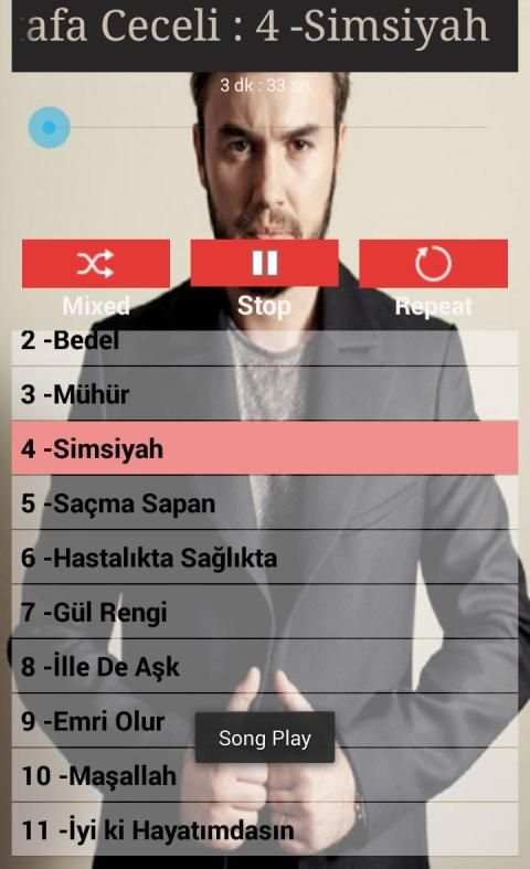 Mustafa Ceceli Şarkıları İnternetsiz ( 50 Şarkı ) screenshot 4