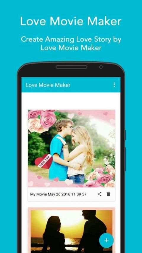 Love Movie Maker स्क्रीनशॉट 1