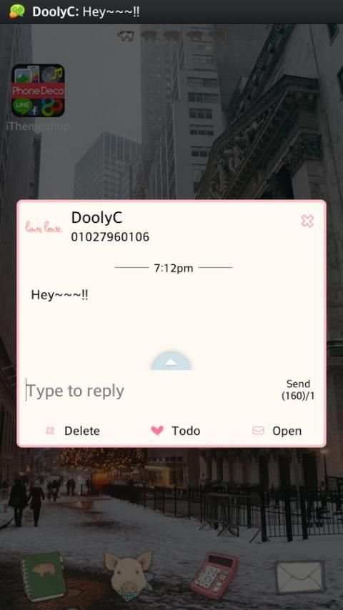 Tema SMS Cinta screenshot 1