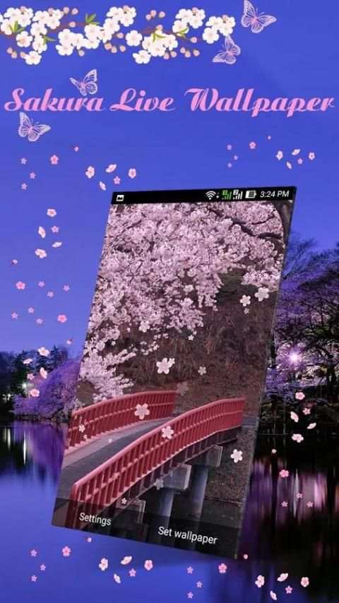 Sakura Live Wallpaper screenshot 4