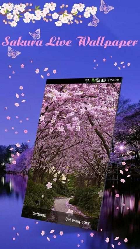 Sakura Live Wallpaper screenshot 2