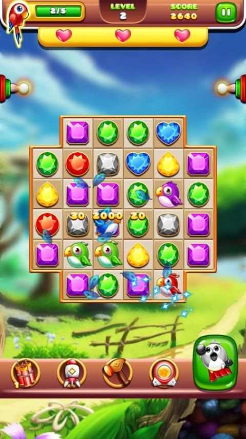 Bird Rescue - Match 3 Puzzle скриншот 1
