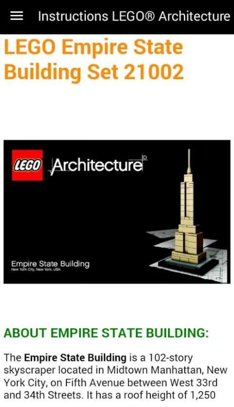 Guide for LEGO® Architecture скриншот 3