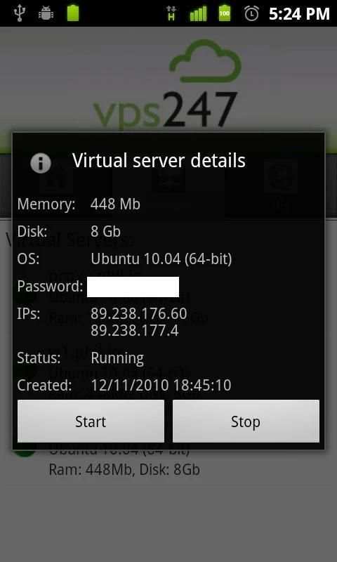 vps247 Manager screenshot 3