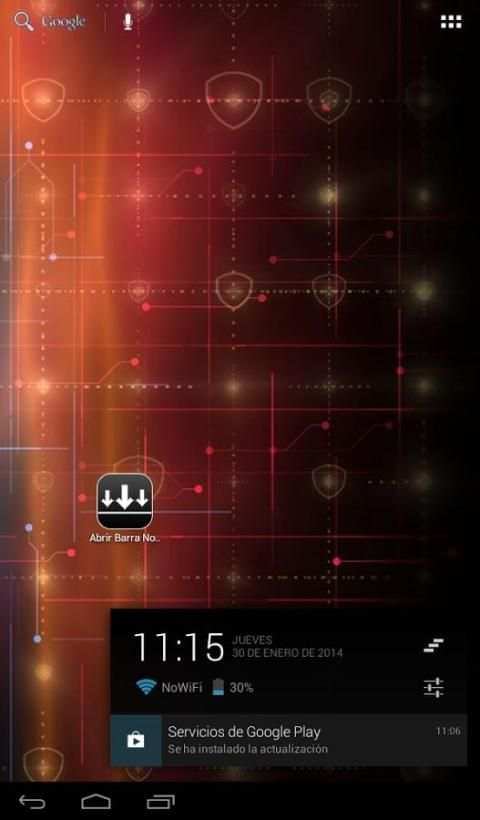 Open Notification Bar скриншот 1