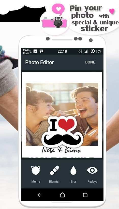 Selfie Bestie Romantic Camera скриншот 3