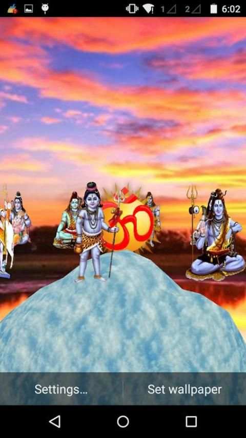 Shiva 3D Live Wallpaper स्क्रीनशॉट 8