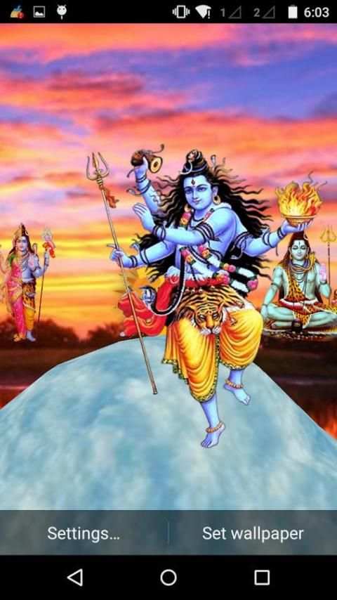 Shiva 3D Live Wallpaper स्क्रीनशॉट 7