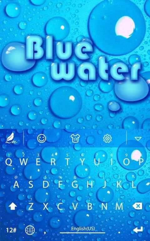 Blue water for Hitap Keyboard скриншот 3