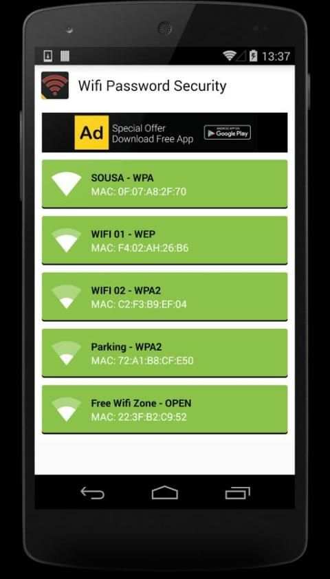WIFI PASSWORD SECURITY screenshot 2