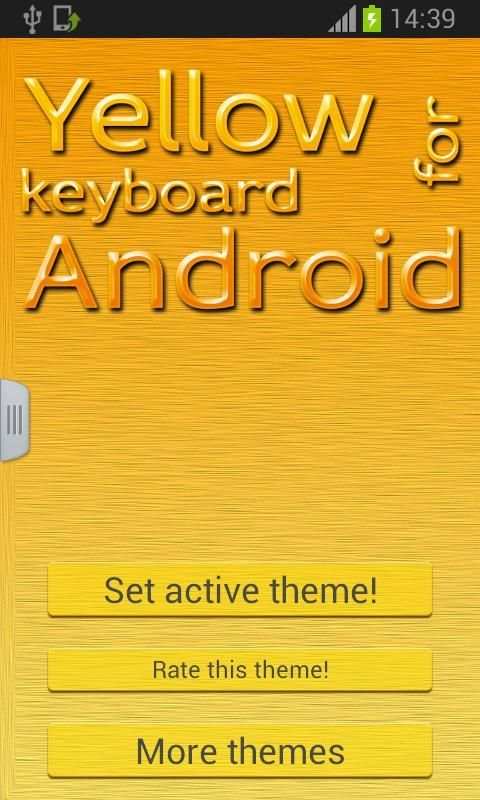 Keyboard kuning untuk Android screenshot 7