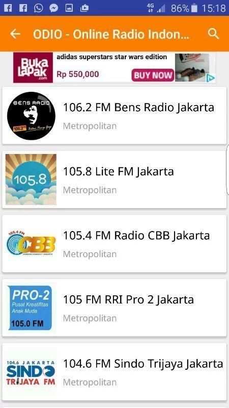 ODIO - Online Radio Indonesia screenshot 1