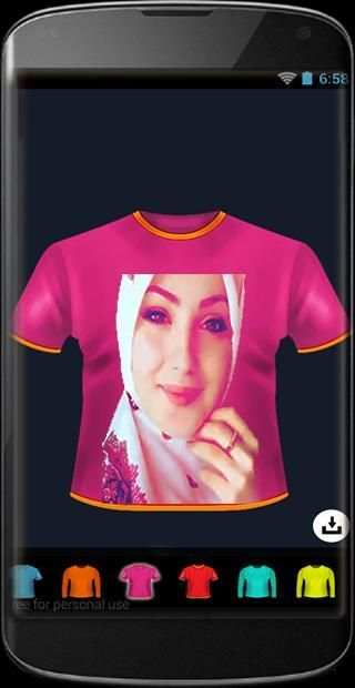 تركيب صورتك على تي شيرت Tshirt screenshot 1