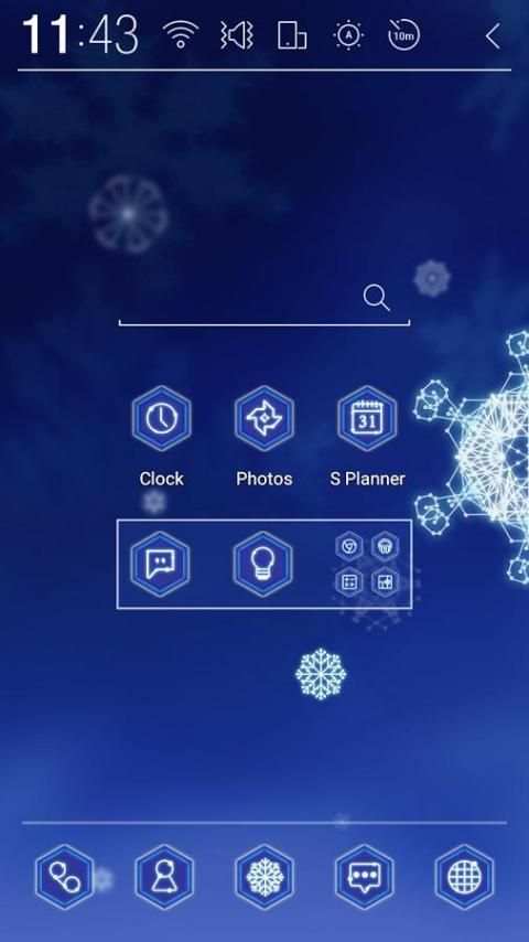 Snowflake Atom Theme 8 تصوير الشاشة