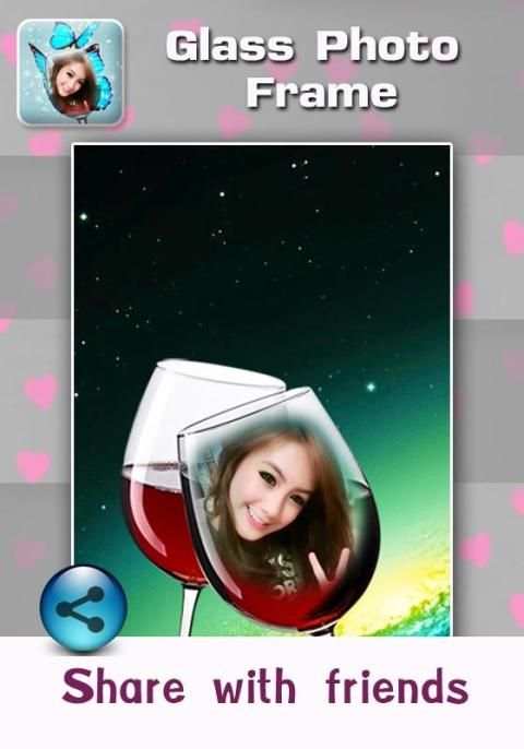 Glass Photo Frame Pic Art Foto 2 تصوير الشاشة