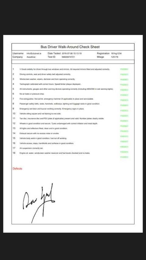 Bus Driver Checklist screenshot 2