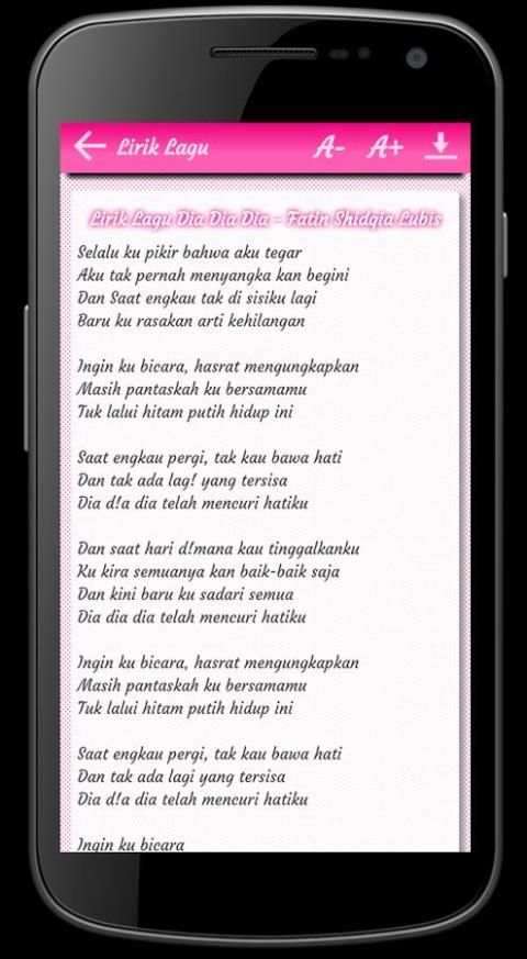 Lirik Lagu Fatin screenshot 2